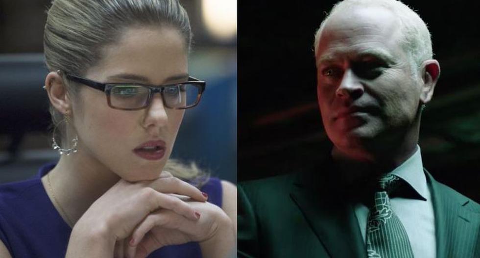 Emily Bett Rickards es Felicity y Neal McDonough es Damien Darhk en 'Arrow' (Foto: The CW)