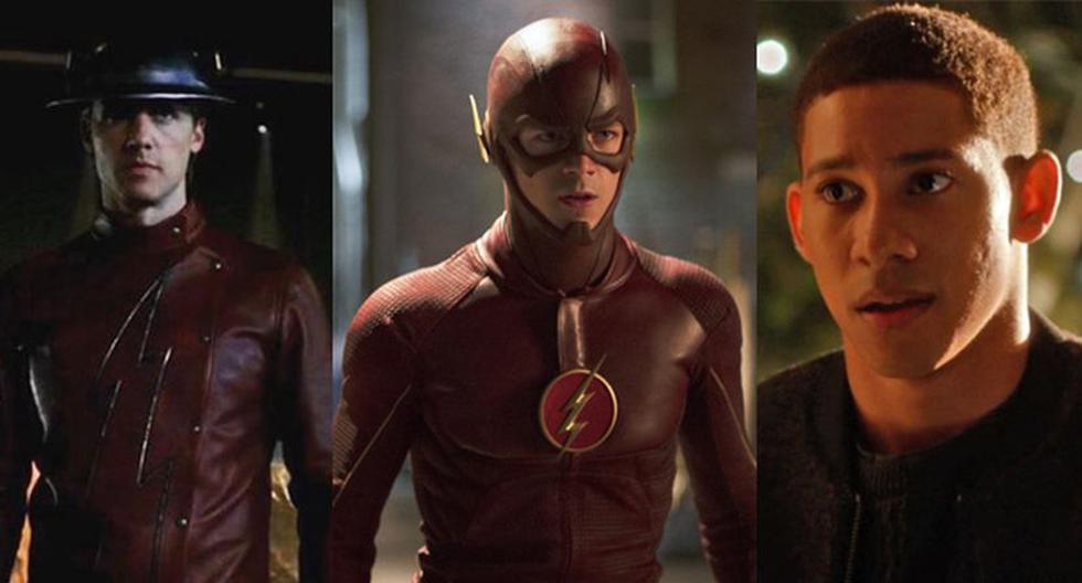 Teddy Sears es Jay Garrick, Grant Gustin es Barry Allen y Keiynan Lonsdale es Wally West en 'The Flash' (Foto: The CW)
