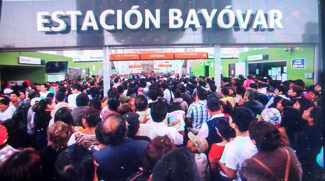 Elecciones 2014: demanda desbordó la estación Bayóvar del metro - 1