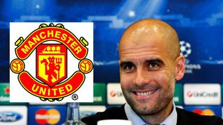 Pep Guardiola se descartó sutilmente como técnico del United