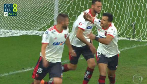 Leo Duarte anotó su primer gol como profesional frente a Cruzeiro | Foto: captura