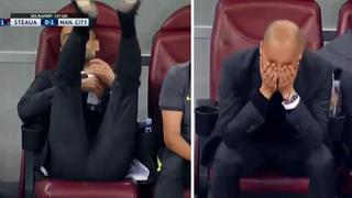 Pep Guardiola: así reaccionó por penales fallados de Kun Agüero