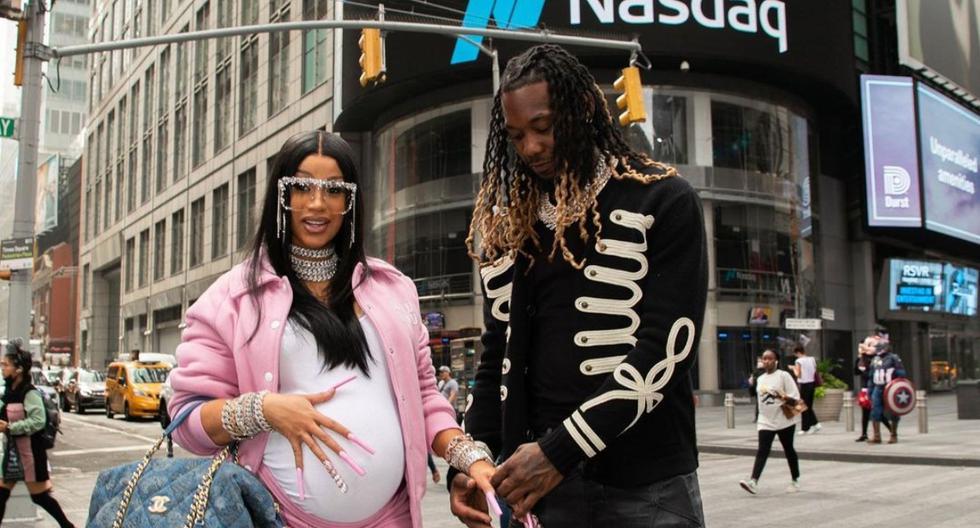 Cardi B presents her second child, the result of her relationship with rapper Offset
