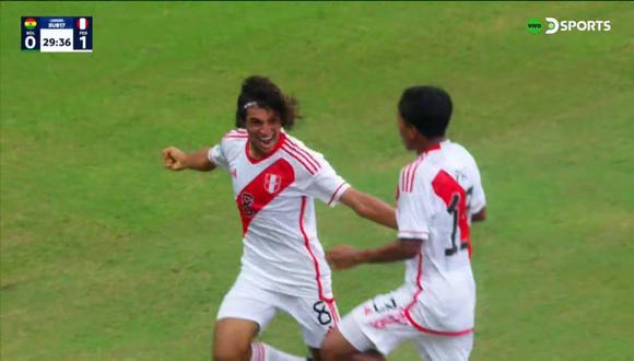 El volante de la selección peruana abrió el marcador a favor de la ‘Blanquirroja’. Mira el gol aquí. (Foto: DirecTV)