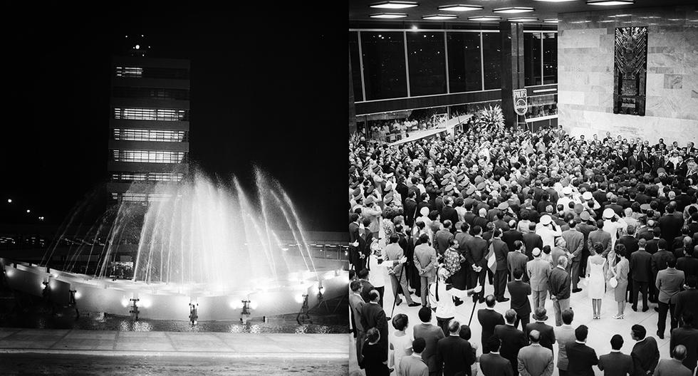 La noche del 30 de diciembre de 1965, toda Lima estaba pendiente de la inauguración del Aeropuerto Internacional Jorge Chávez. La torre de control destacaba desde cualquier ángulo, y dentro el hall brillaba y acogía a los invitados. (Fotos: GEC Archivo Histórico)
