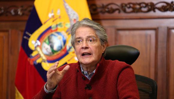 El presidente de Ecuador Guillermo Lasso. (CARLOS SILVA / ECUADOR'S PRESIDENCY PRESS OFFICE / AFP).