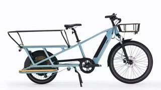 Esta bicicleta eléctrica puede llevar un adulto y dos niños o 170 kilos de carga