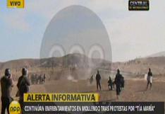 Tía María: Policías y manifestantes se enfrentaron en los cerros