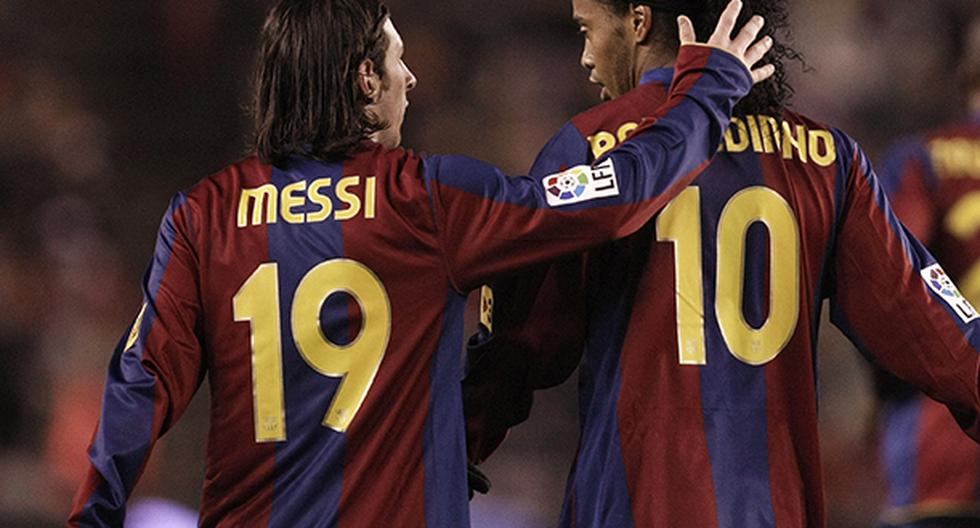 Ronaldinho se unió a los elogios hacia Lionel Messi tras el triunfo del Barcelona ante Real Madrid. El brasileño lo felicitó por sus 500 goles con el club culé. (Foto: Getty Images)