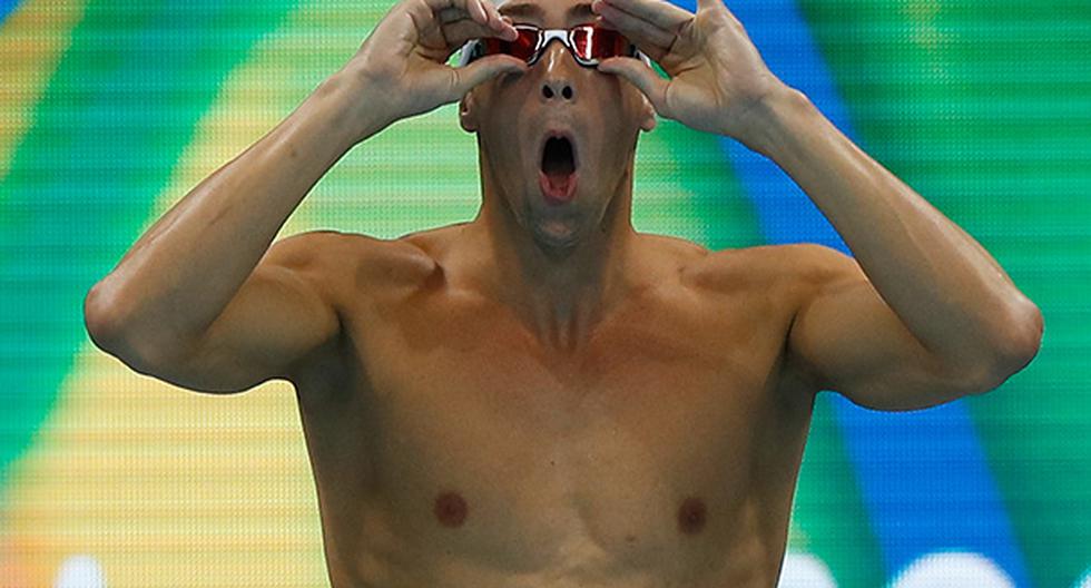 Michael Phelps y los alucinantes errores del reportero venezolano. (Foto: Getty Images)