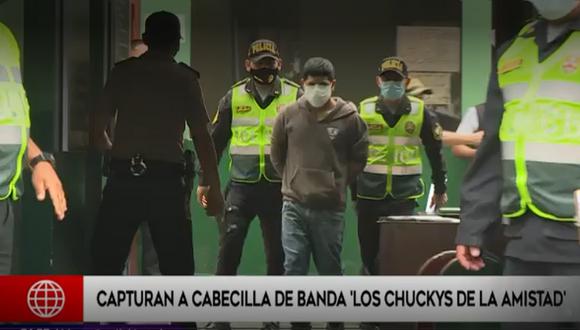 Linder Alexis Calderón y su mano derecha, Brayan Campos Peralta, fueron detenidos por la Policía en Manchay | Foto: América Noticias