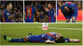 Barcelona: Messi y los rostros de decepción tras ser eliminados