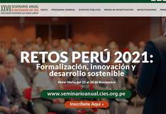CIES realizará su XXVII Seminario Anual de investigación en Lima