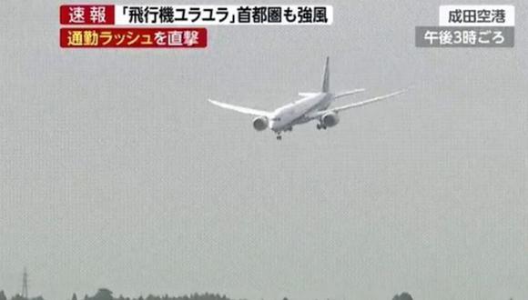Un avión de la empresa All Nippon Airway intentó realizar un peligroso aterrizaje en el aeropuerto de Narita, Tokio. | Foto: Captura / Youtube