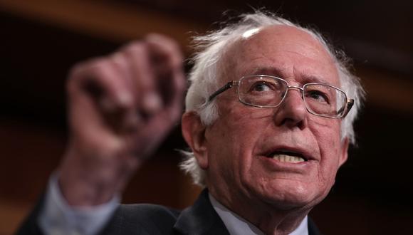 Bernie Sanders anuncia su segunda candidatura presidencial en el 2020 en Estados Unidos por el Partido Demócrata. (AFP).