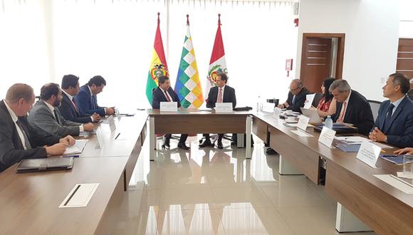 La mesa de trabajo reunió al ministros de Energía y Minas, Francisco Ísmodes, y su par boliviano, Luis Alberto Sánchez. (Foto: Difusión)