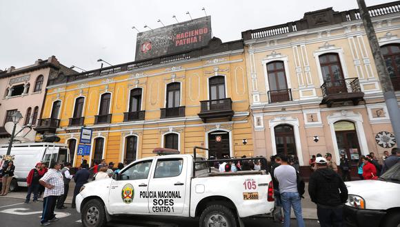 El 7 de diciembre, la fiscalía allanó dos locales partidarios de Fuerza Popular. Uno en el Centro de Lima y otro en Surco. (Foto: Archivo El Comercio)