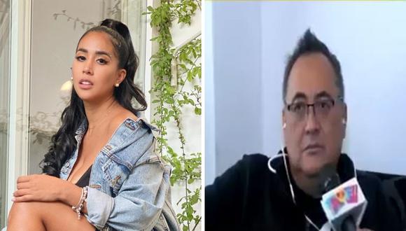 Jorge Cuba arremetió contra Melissa Paredes por poner en duda el sufrimiento del futbolista. (Foto: captura Willax TV / @melissapareds)