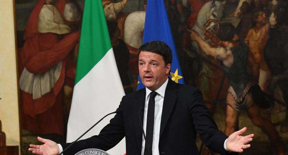 Matteo Renzi anunció su renuncia. (Foto: EFE)