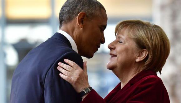 Obama en Berlín: "Si fuera alemán, votaría por Angela Merkel"