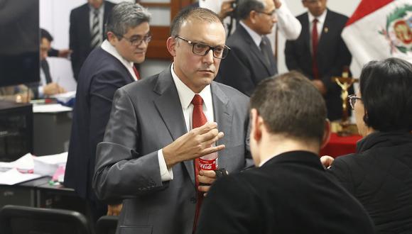 Pier Figari negó las imputaciones hechas por el fiscal José Domingo Pérez. Aseguró que no pensaba fugarse del país. (Foto:Félix Ingaruca)