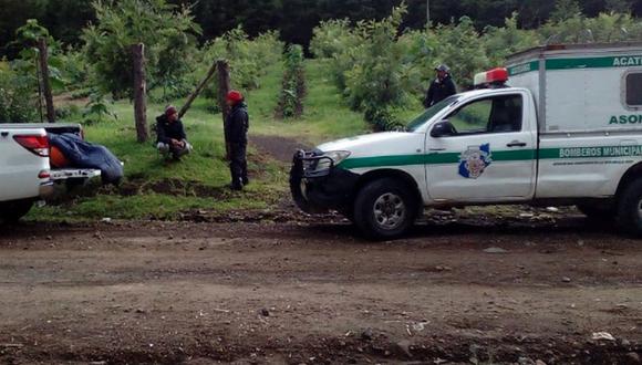 El cuerpo de McCormick fue descendido desde el cráter hacia la finca Concepción, ubicada en el municipio de San Miguel Dueñas. (Foto: Twitter - @CBMDEPTAL)