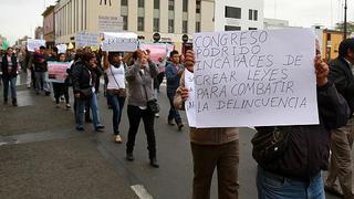 Trujillo: Con protesta cambistas exigen protección y seguridad en las calles