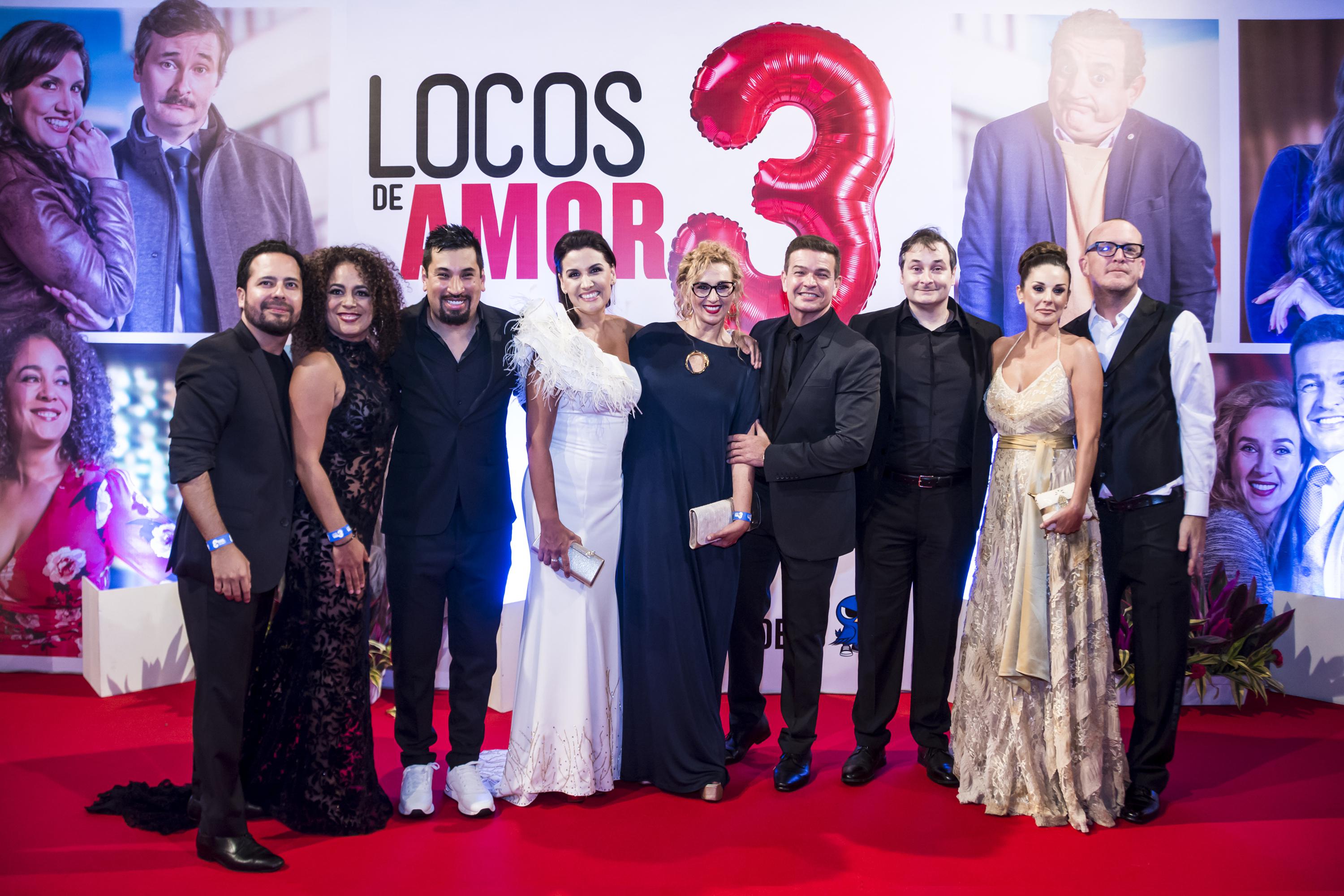 Elenco de "Locos amor 3" en la alfombra roja de la película nacional. (Foto: Tondero)