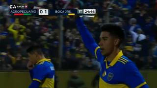 Pol Fernández anotó el 1-0 de Boca Juniors sobre Agropecuario por la Copa Argentina | VIDEO