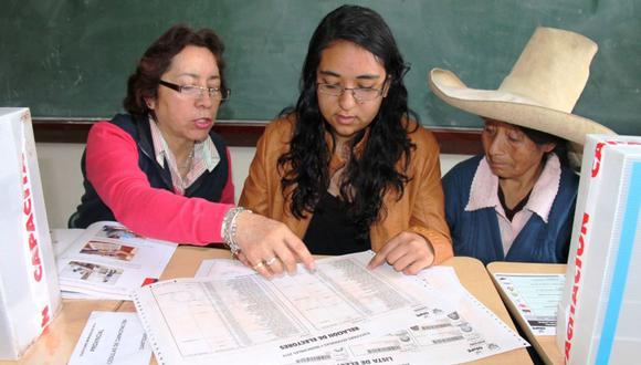 Los miembros de mesa deben estar antes de la hora del inicio de las elecciones para la instalación de la mesa (Foto: Andina)
