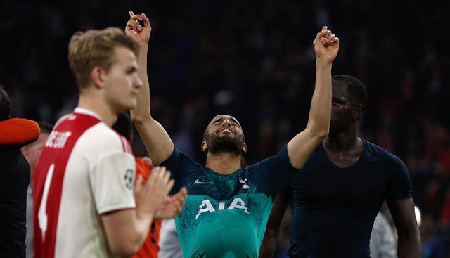 Termina el partido. Lucas Moura logró derribar a la muralla de De Ligt. (Foto: AFP)