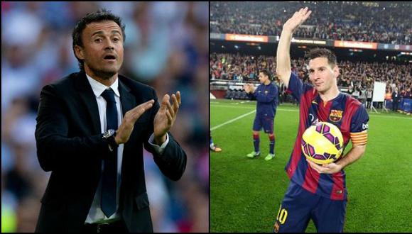 Luis Enrique cree que Lionel Messi merece ganar el Balón de Oro