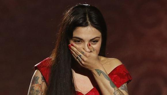 Mon Laferte llora de emoción al ganar un Grammy Latino. (Foto: Agencia)