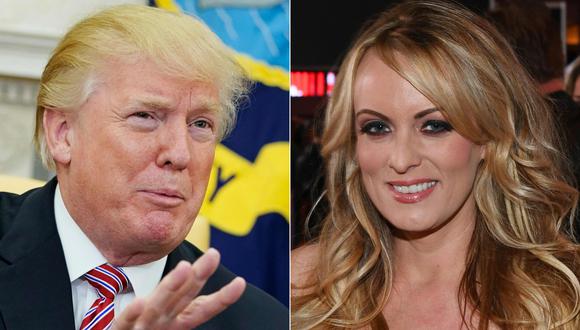 Actriz porno Stormy Daniels demanda a Donald Trump. (AFP).