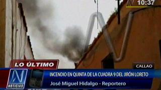 Callao: incendio de proporciones afectó al menos diez casas