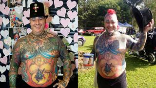 Hombre tatuado recaudó 100 mil dólares para la caridad