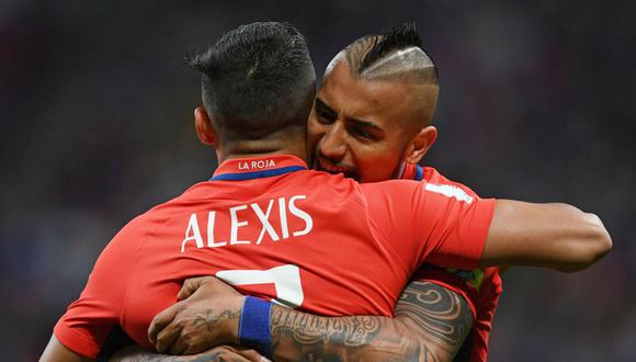 Alexis Sánchez y Arturo Vidal son los referentes de la selección chilena. (Foto: AFP)