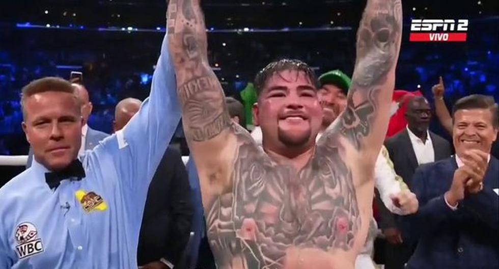 Andy Ruiz venció a ‘King Kong’ Ortiz por decisión unánime en Los Ángeles | Foto: captura