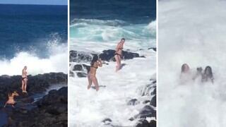 Su fallido intento de tomarse un selfie en zona prohibida de una playa se hizo viral