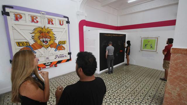 Sala temporal donde se encuentran trabajos de Banksy, Elliot Tupac, Entes, entre otros.