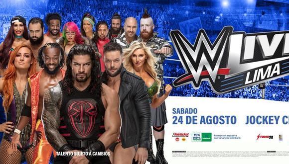 WWE Live Lima 2019: el evento se realizará este sábado 24 de agosto.