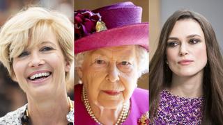 La reina Isabel II condecora a Emma Thompson y Keira Knightley