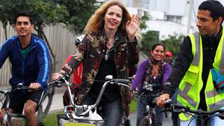 Christina Rosenvinge fomenta uso de bicicletas en Lima [FOTOS]