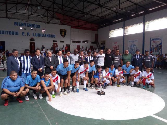A la final llegaron los equipos que representaban a Uruguay y Perú, formados por miembros de los pabellones 4 y 11B, respectivamente (Foto: Inpe).