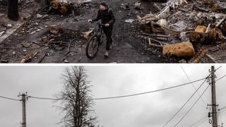 Antes y después: los destructivos efectos de la guerra en Ucrania | FOTOS