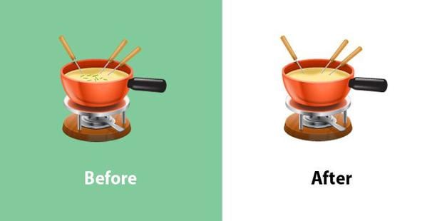 Stare i nowe fondue emoji.  (Zdjęcie: Emojipedia)