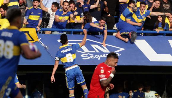 Boca empató ante Independiente, pero aprovechó que River le ganó a Racing para ser campeón. (Foto: AFP)