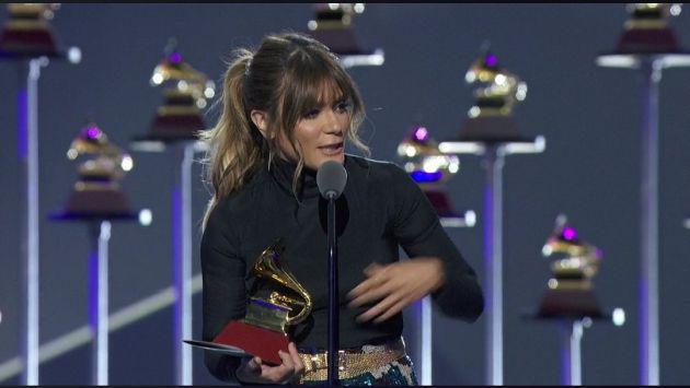 Kany García le dedicó su Premio Grammy Latinos a Gian Marco, con quien competía para “Mejor álbum cantautor”. (Imagen: Facebook Latin GRAMMY)