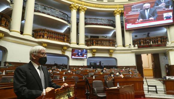 Ministro Eduardo González Toro fue interpelado este lunes en el Pleno del Congreso | Foto: Congreso de la República
