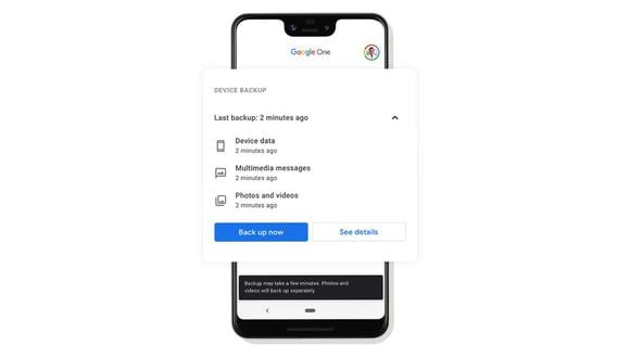 Google One estará disponible en iOS y Android. (Difusión)